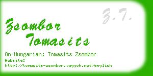 zsombor tomasits business card
